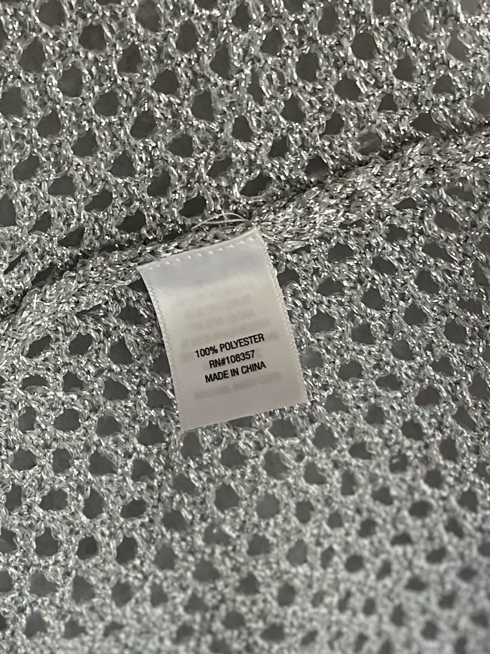 Worthington Silver Open-Weave Knit Tank(SKU778) - Picture 4 of 4